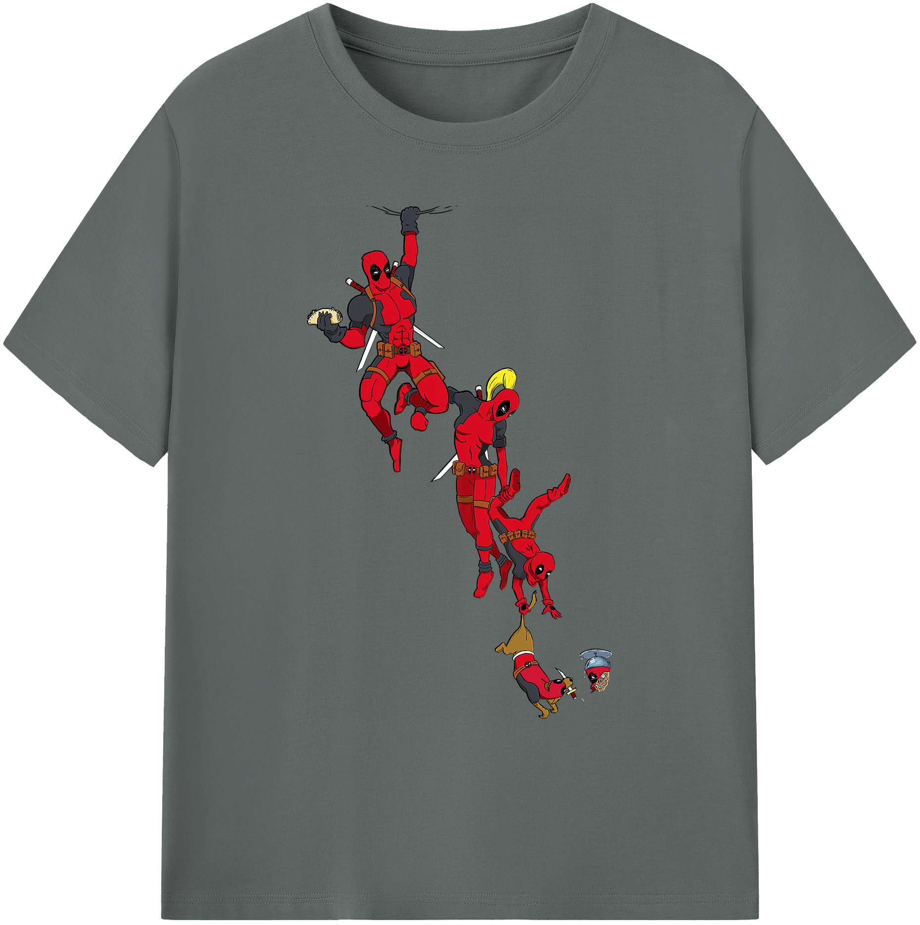 （画像用） Deadpool デッドプール 綿100％ メンズ半袖Tシャツ｜肌触りやわらか＆通気性